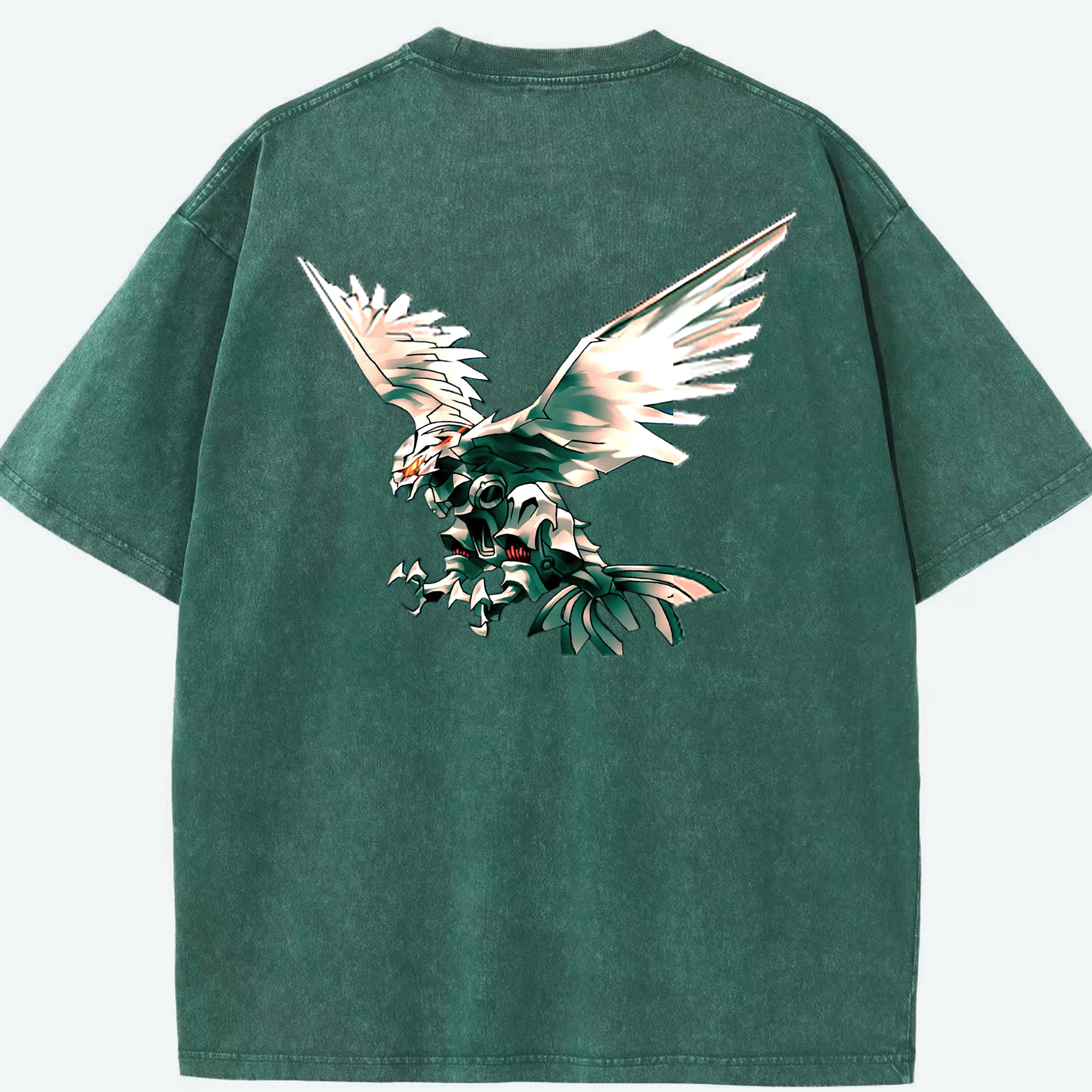 （画像用） 遊☆戯☆王 Yu-Gi-Oh! 綿100% ヴィンテージ風 半袖Tシャツ（背面プリント）